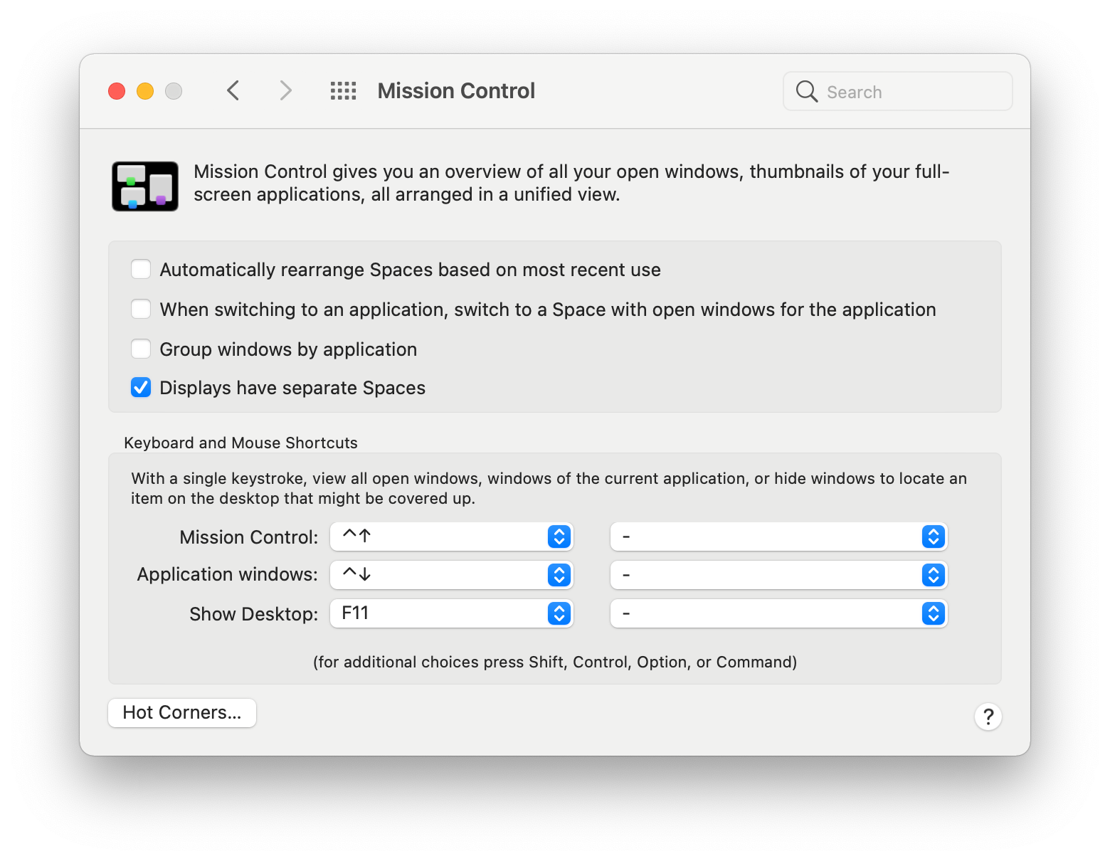 macOS Configuration