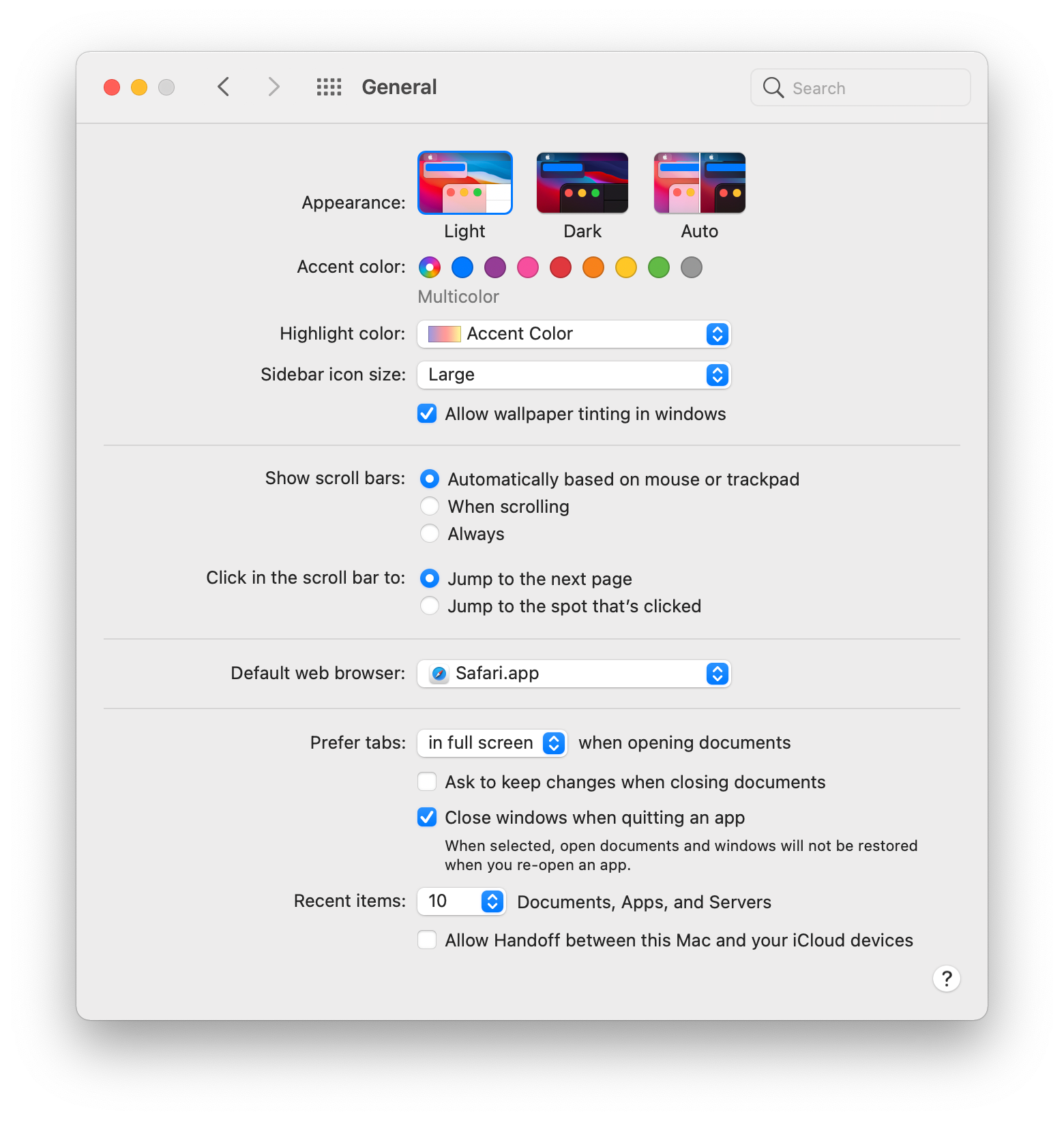 macOS Configuration